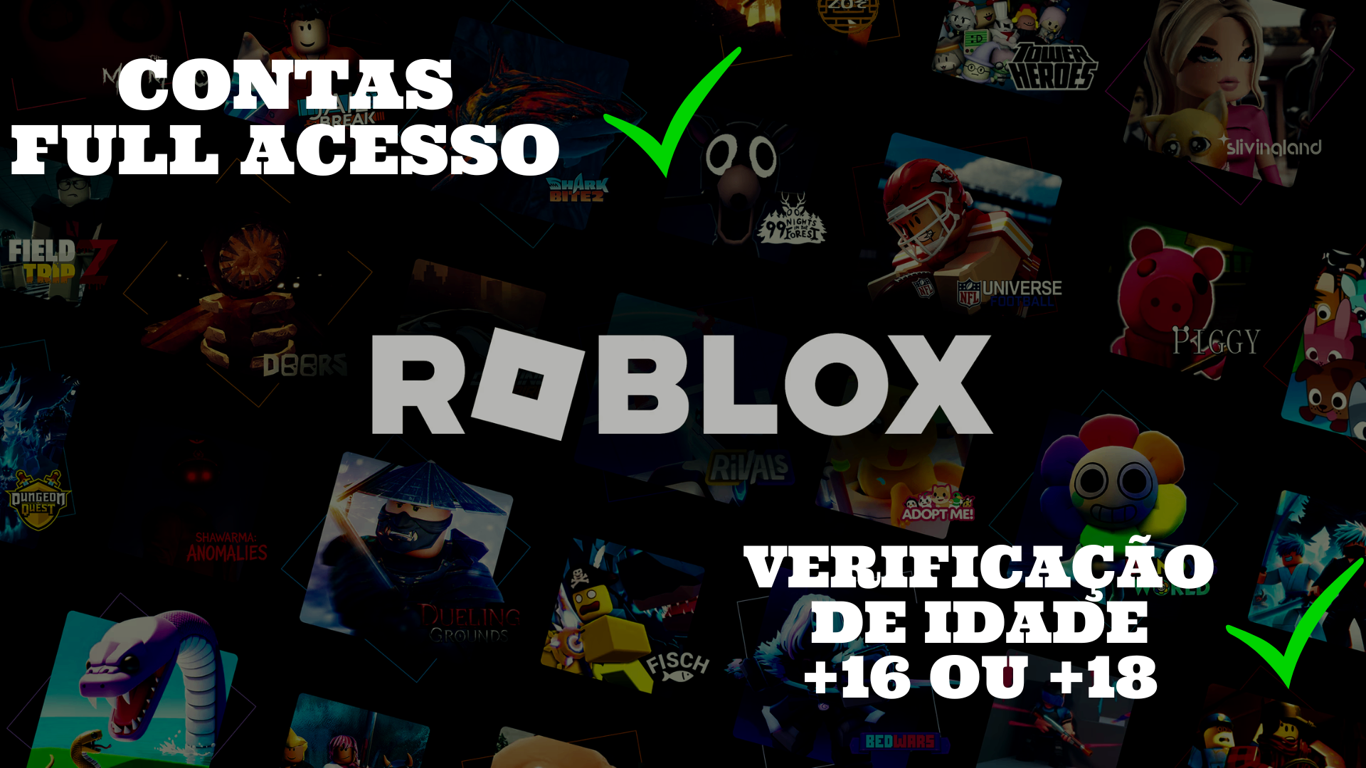 CONTAS VERIFICADAS (ESCOLHA O NICK)⭐ - FULL ACESSO
